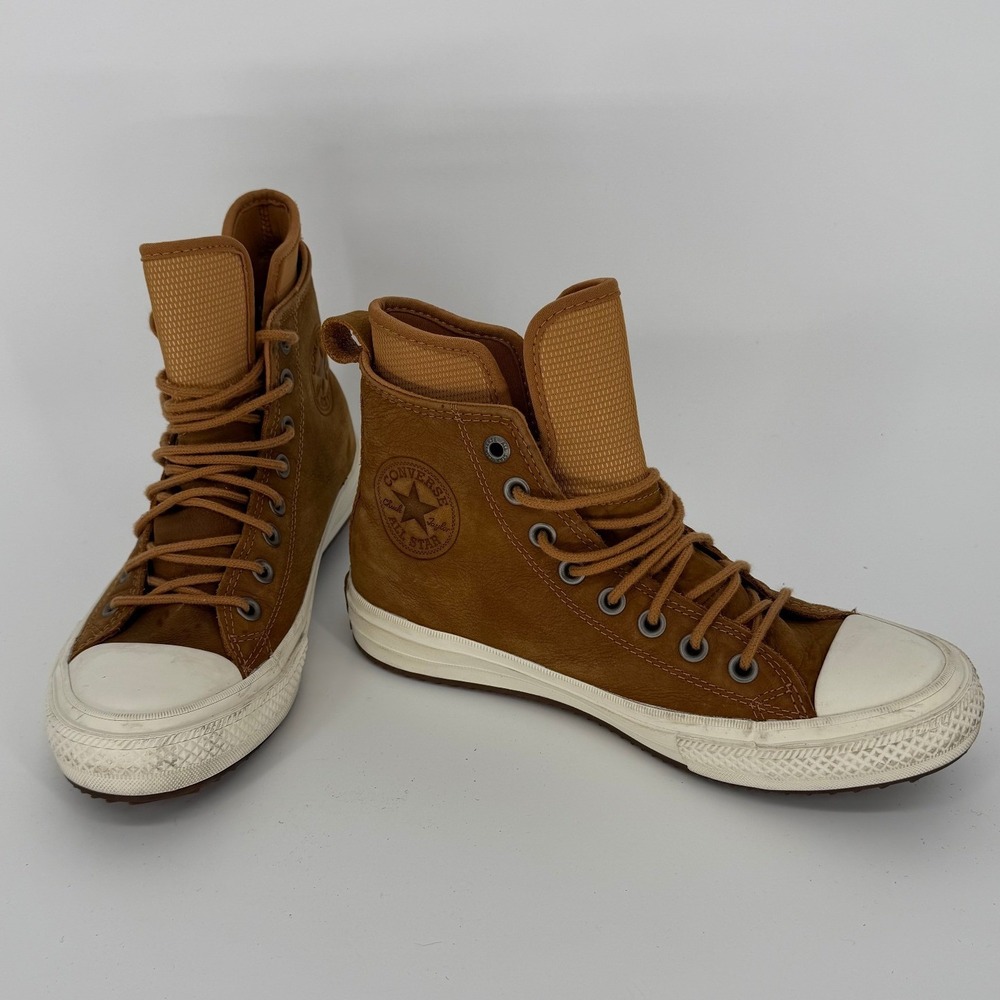 Converse Chuck Taylor All Star Leather High Top Boots Ginger Brown 157461C - Picture 7 of 15